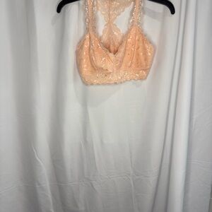 Nordstrom Lace Bralette in Soft Peach
